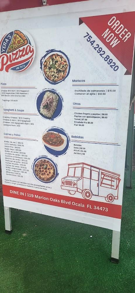 Yera's pizza Menu image 1